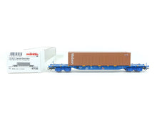 Laden Sie das Bild in den Galerie-Viewer, Güterwagen Container-Tragwagen Bauart Sgnss, Märklin H0 47136 neu OVP
