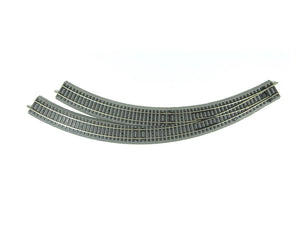 A Gleis Bogenweiche rechts + 2 Gleise m. Bettung, Piko H0 55423 + 55412, neu