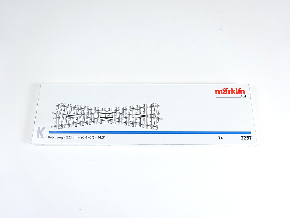K-Gleis Gleise Kreuzung, Märklin H0 2257 neu, OVP