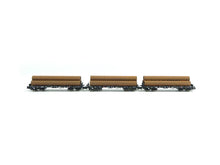 Laden Sie das Bild in den Galerie-Viewer, Fleischmann N 826702, 3 teil. Flachwagen Set, DB AG, neu, OVP
