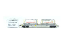 Laden Sie das Bild in den Galerie-Viewer, Fleischmann N 825211, Containertragwagen mit 2 Tankcontainern, AAE, neu, OVP
