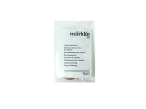 C-Gleis Anschlusskabel für Signale x 5, Anschluss-Garnitur Märklin H0 74043 neu, OVP