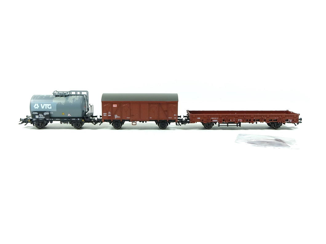 Startpackung Moderner Rangierbetrieb 3 Güterwagen aus Märklin H0 29469 neu