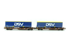 Laden Sie das Bild in den Galerie-Viewer, Taschenwagen Set DSV, AAE Cargo, Märklin H0 47111 neu, OVP
