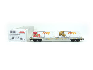 Märklin H0 47461 - 01, 1 Containertragwagen Coop, AEE, neu, OVP