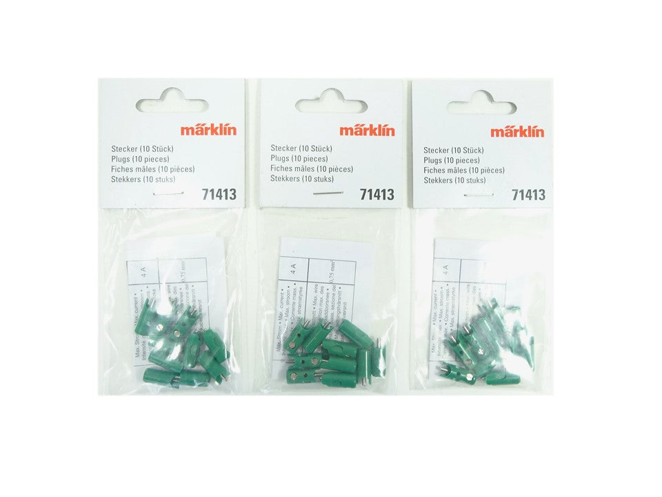 Modellbahn Stecker grün 30 Stück, Märklin 71413 neu, OVP