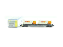 Laden Sie das Bild in den Galerie-Viewer, Güterwagen Containertragwagen coop® SBB, Minitrix N 15469 neu
