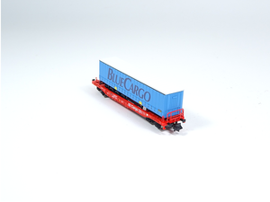 Fleischmann N 845367, Einheitstaschenwaggon "BlueCargo", DB AG, neu