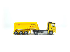 Herpa H0 310345, Mercedes Arocs Schmitz Absetzkipper-Sattelzug Leonhard Weiss, neu, OVP