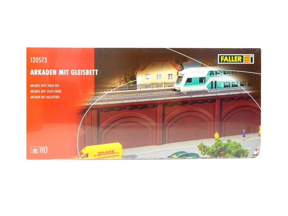 Modellbahn Bausatz Arkaden mit Gleisbett, Faller H0 120573 neu