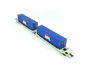Container Taschenwagen Sdggmrs AAEC, ESU H0 36544 neu OVP