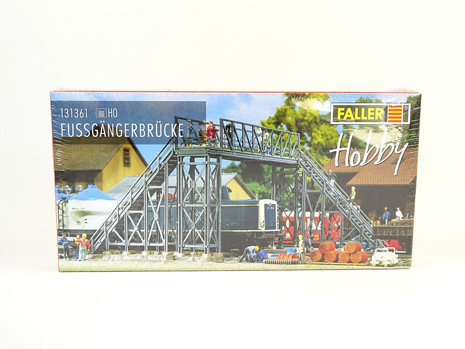 Modelleisenbahn Bausatz Fußgängerbrücke, Faller H0 131361 neu, OVP