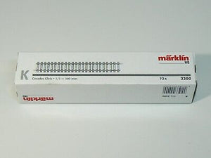 K Gleis Gleise gerade, 10 Stück Märklin H0 2200 neu, OVP