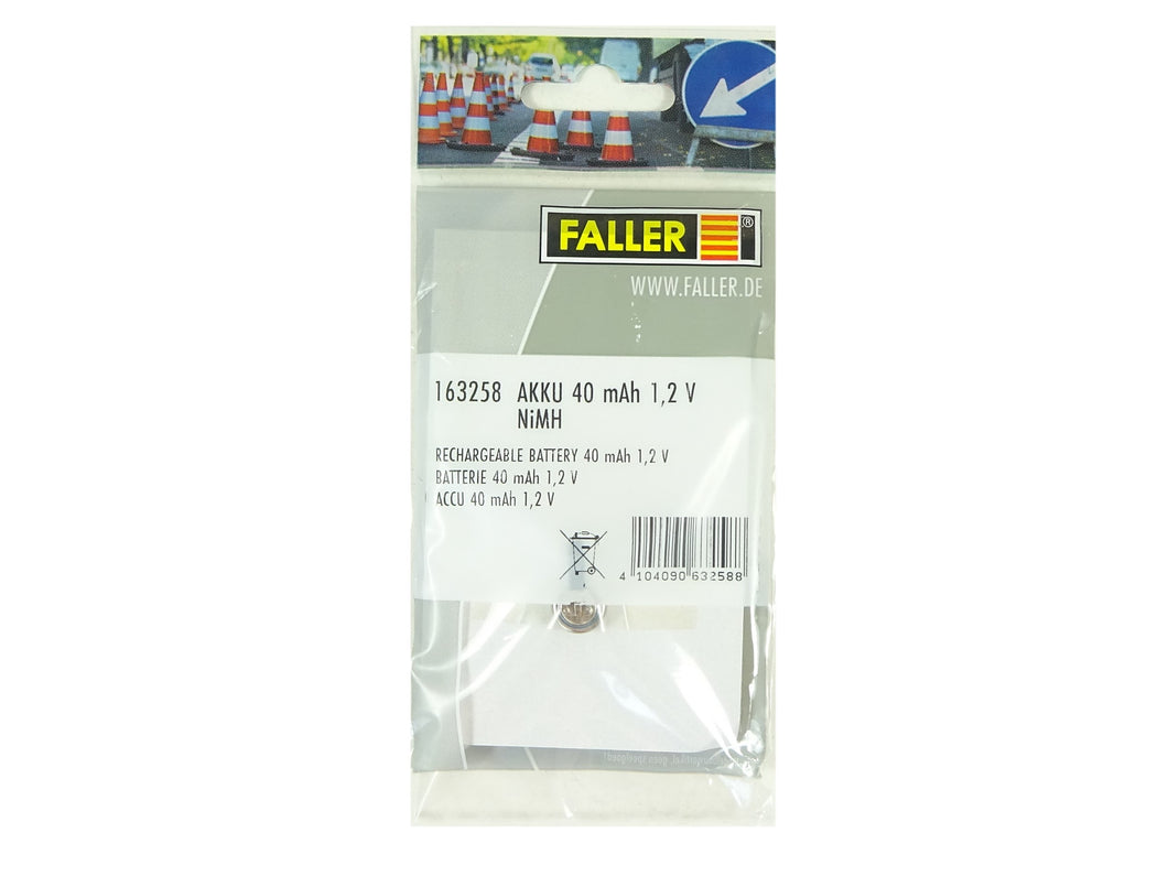 Modellbau Car System Ersatz Akku 40 mAh NiMH flach, Faller H0 163258 neu OVP