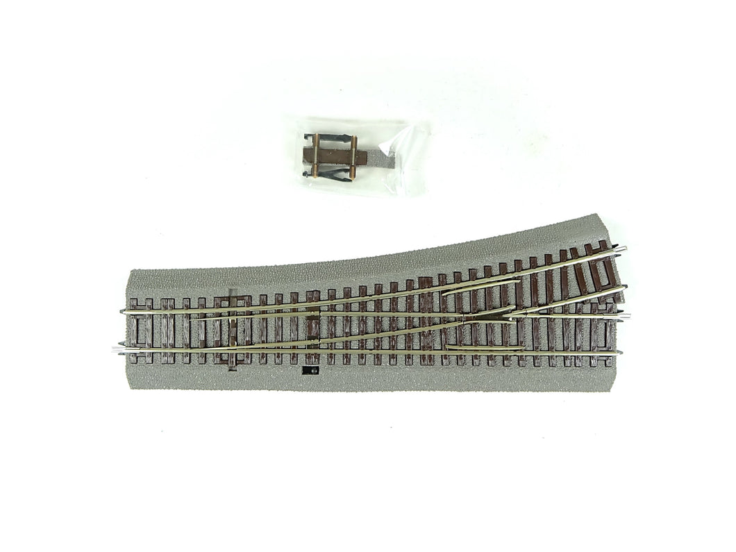 ROCO LINE Weiche links Wl15 Handantrieb mit Bettung, Roco H0 42532 neu OVP