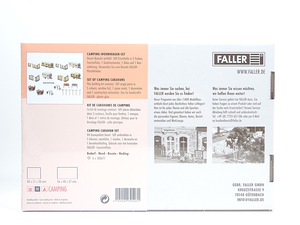 Faller H0 130503, Camping-Wohnwagen-Set, neu, OVP