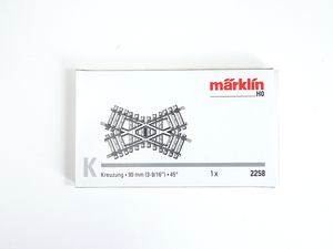 K-Gleis Gleise Kreuzung, Märklin H0 2258 neu, OVP