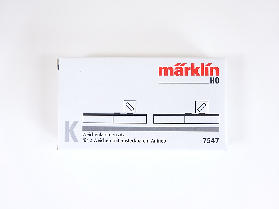 K Gleis Weichenlaterne Satz, Märklin H0 7547 neu, OVP