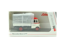 Laden Sie das Bild in den Galerie-Viewer, Modellauto MB L319 Pritsche/Plane MÄRKLIN SPRINT mhi, Schuco H0 45 267 1302 neu OVP

