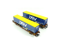 Laden Sie das Bild in den Galerie-Viewer, Taschenwagen Set DSV, AAE Cargo, Märklin H0 47111 neu, OVP
