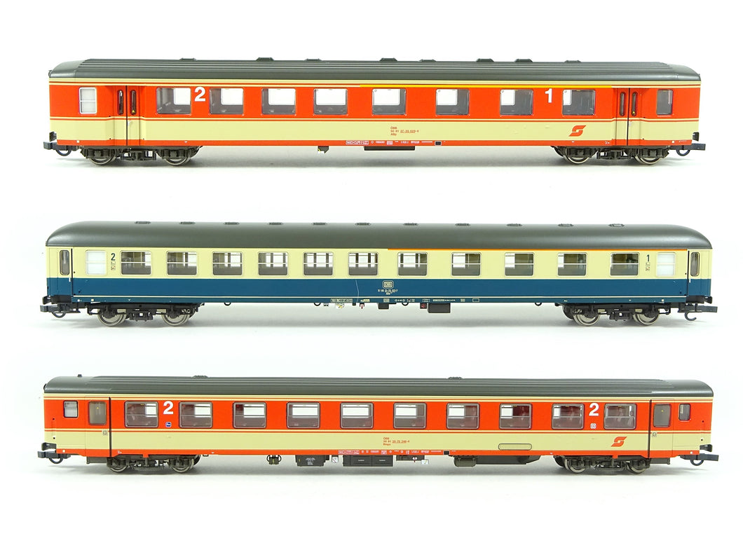 Personenwagen Set Eilzug ÖBB E 712 3 tlg., Roco H0 74051 neu, OVP