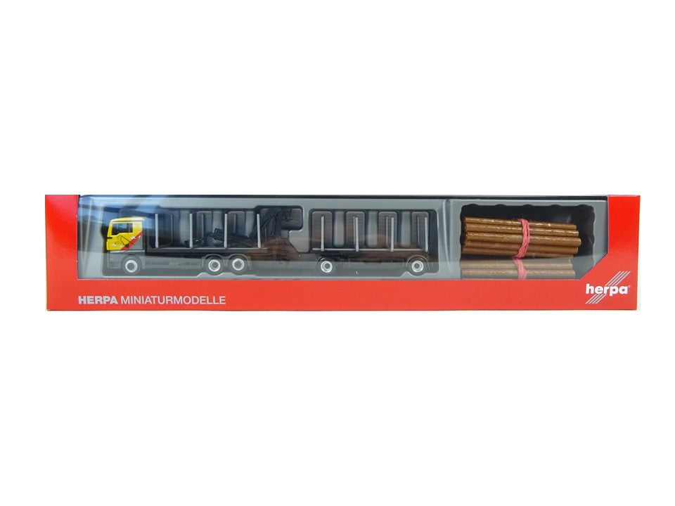 Herpa H0 311489, MAN TGX XL Euro6c Holztransporterhängerzug 