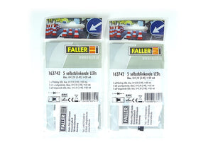 Ersatzteil selbstblinkende LEDs blau Doppelpack 2x 5 Stck, Faller 163742, neu