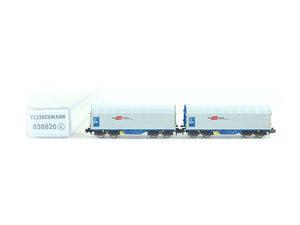 Güterwagen Set Schiebeplanenwagen, ÖBB 2 tlg., Fleischmann N 838820 neu OVP
