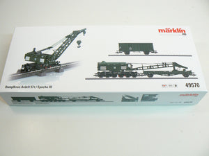 Märklin H0 49570, Dampfkran Ardelt, DB, neu, OVP