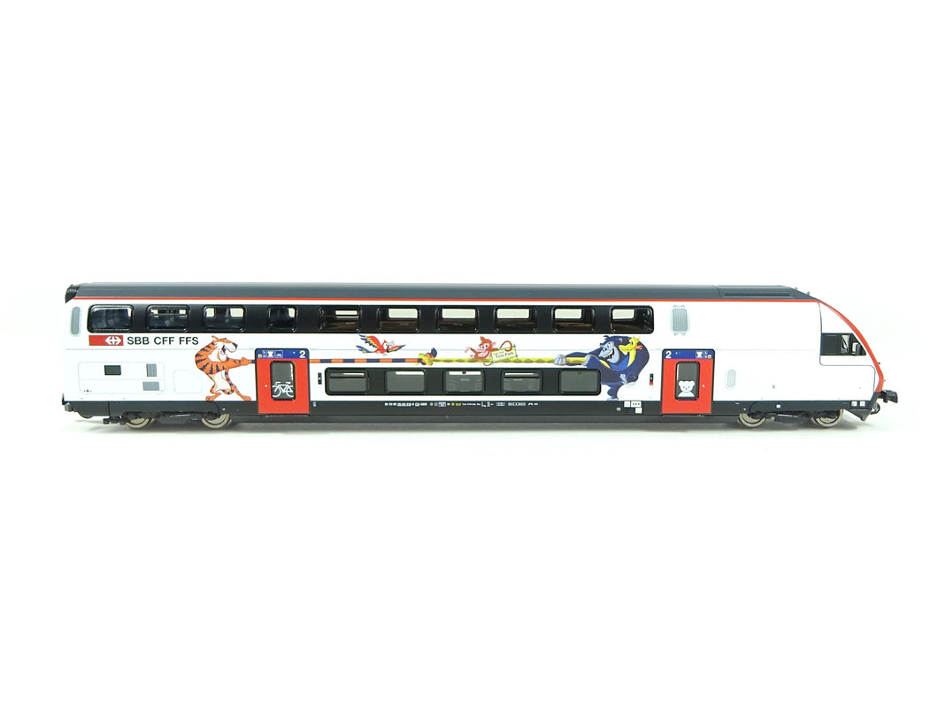 Doppelstock-Steuerwagen 2. Klasse SBB digital, Roco H0 74719 AC neu OVP