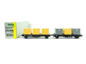 Trix H0 Güterwagen Behälter Transportwagen Laabs 24162 neu OVP