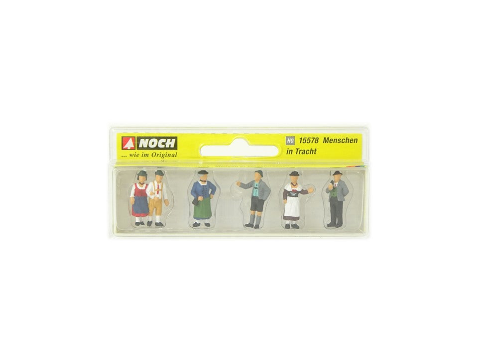 Modellbau Figuren Menschen in Tracht, 6 Figuren, Noch H0 15578 neu, OVP