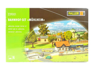 Modellbau Bausatz Bahnhof-Set Mühlheim, Faller N 239001 neu OVP