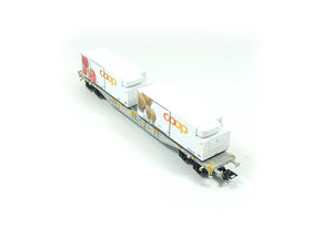Märklin H0 47461 - 01, 1 Containertragwagen Coop, AEE, neu, OVP