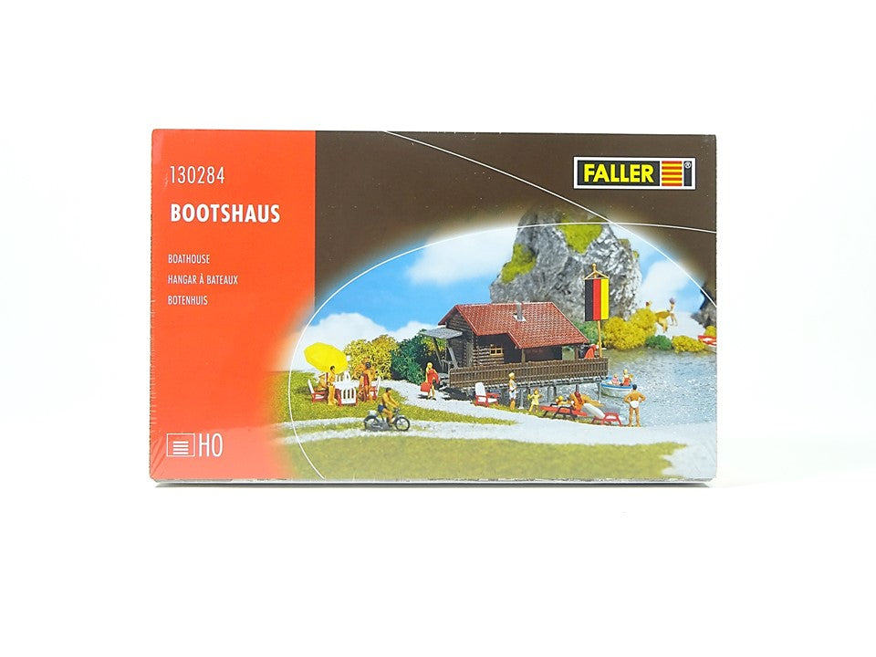 Modellbahn Bausatz Bootshaus, Faller H0 130284 neu, OVP