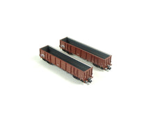 Laden Sie das Bild in den Galerie-Viewer, Güterwagen Set offene Güterwagen DR 2 tlg., Fleischmann N 830253 neu OVP

