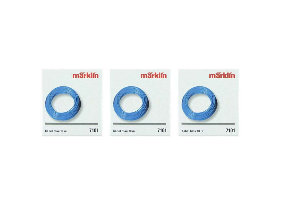Modellbahn Modellbau Zubehör Kabel blau, 3 x Märklin H0 7101 neu, OVP