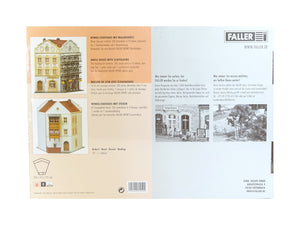 Modellbahn Bausatz Winkel-Stadthaus mit Malergerüst, Faller H0 130452 neu