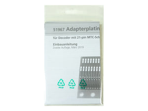 Digital Decoder Adapterplatine für 21 MTC Schnittstelle, ESU 51967 neu