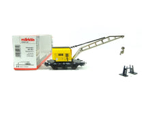 Laden Sie das Bild in den Galerie-Viewer, Güterwagen Kranwagen, gelb, Märklin H0 4671 neu, OVP
