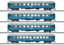 Laden Sie das Bild in den Galerie-Viewer, Personenwagen-Set Reisezugwagenset SJ 4-teilig, Märklin H0 43787 neu OVP
