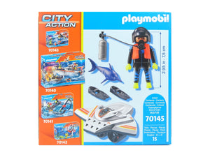 Figuren Tauchscooter im Rettungseinsatz Playmobil 70145 neu OVP