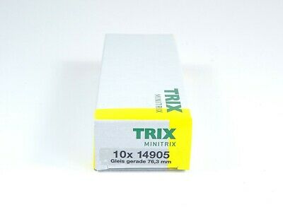 Gerades Gleis 76,3 mm 10x, Minitrix ( Trix ) N 14905 neu OVP5, 10x gerades Gleis 76,3 mm, neu, OVP