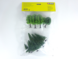 Noch 26911, Mischwald, 10 Bäume, 5 - 14 cm hoch, Spur H0/TT, neu, OVP