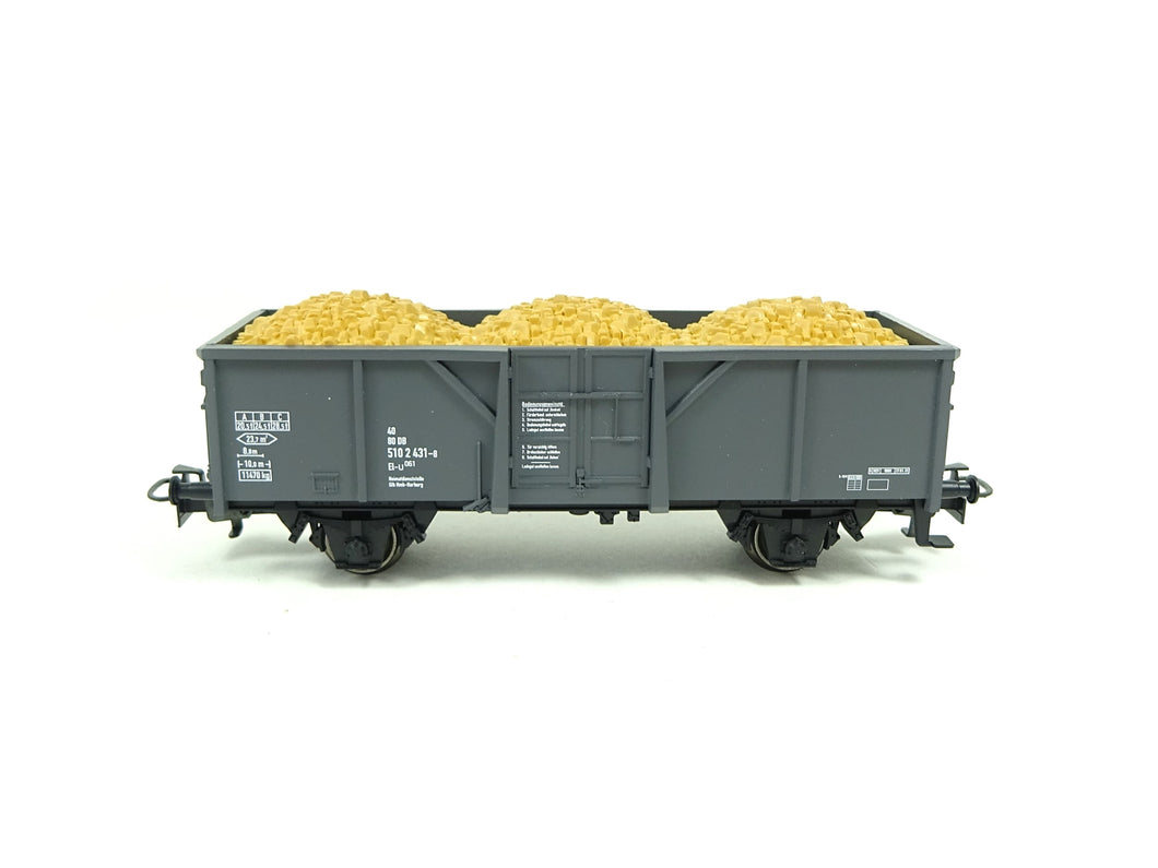 Güterwagen Hochbordwagen Start up grau Ladegut Schotter, aus Märklin 29188 H0 neu