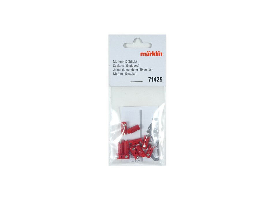 Märklin 71425, 10 Muffen rot, neu, OVP