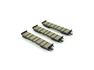 Güterwagen Set Flachwagen DB AG 3 tlg., Fleischmann N 826710 neu OVP