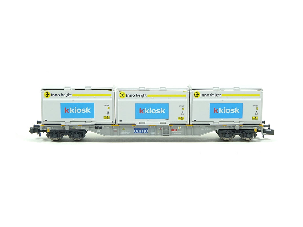 Güterwagen Containertragwagen SBB Cargo Minitrix N 18405 neu