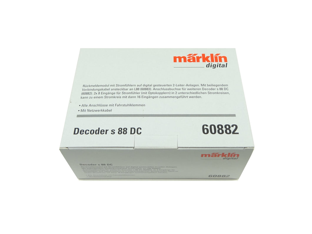 Decoder Rückmeldedecoder s 88 DC, Märklin H0 60882 neu OVP