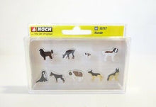 Laden Sie das Bild in den Galerie-Viewer, Modellbau Figuren 9 Hunde, Noch H0 15717 neu, OVP
